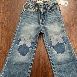 Disney Kids Denim Jeans with Minnie Mouse Appliques